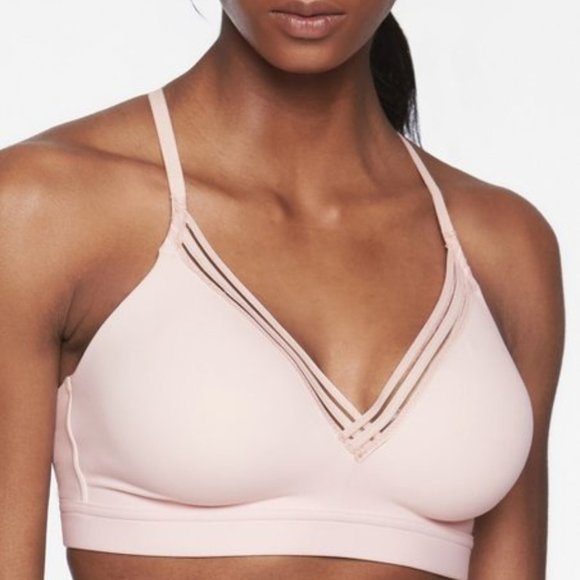 Athleta Sport Bra in Milkshake Peach / Orchid Pink - Picture 3 of 5